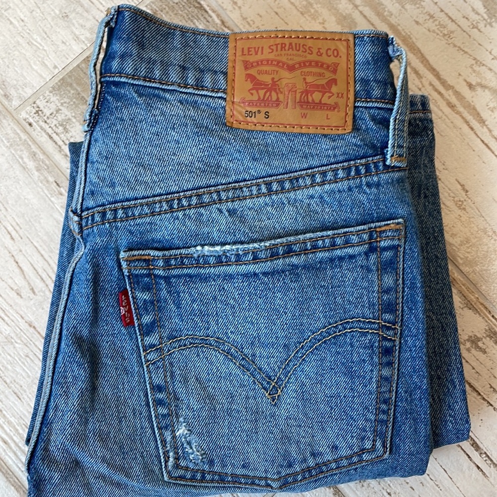 Levis 501s Levi’s 501 skinny button fly jeans